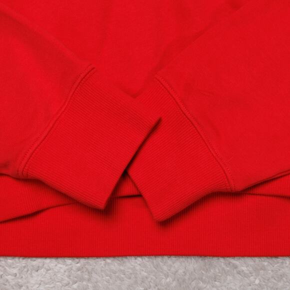 Fabletics Year Round Red Terry Cropped Sweatshirt Womens Size XL - Picture 7 of 7